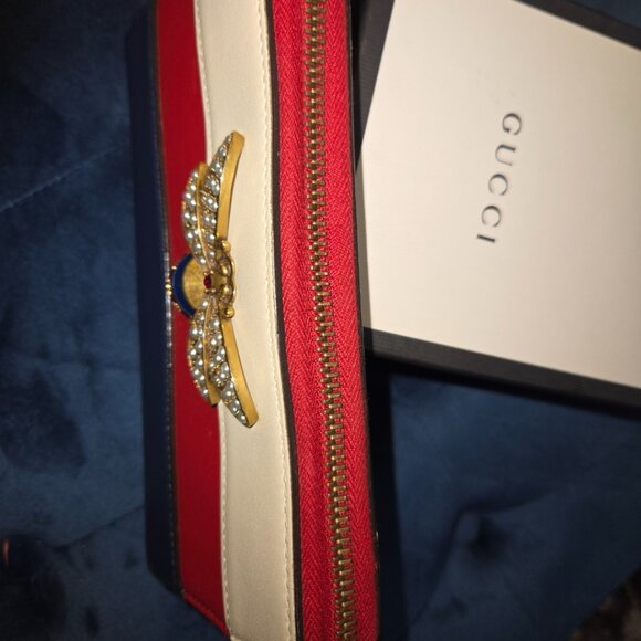 EUC Authentic Gucci Queen Margaret Zippy Leather Wallet - Picture 3 of 13